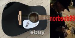 JACKSON DEAN SIGNED AUTOGRAPH 41 ACOUSTIC GUITAR withEXACT PROOF & BECKETT COA