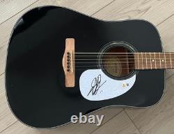 JACKSON DEAN SIGNED AUTOGRAPH 41 ACOUSTIC GUITAR withEXACT PROOF & BECKETT COA