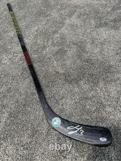 JACKSON LACOMBE Anaheim Mighty Ducks SIGNED Autographed Hockey Stick PSA COA