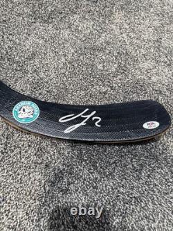 JACKSON LACOMBE Anaheim Mighty Ducks SIGNED Autographed Hockey Stick PSA COA