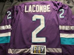 JACKSON LACOMBE DUCKS SIGNED/ AUTOGRAPHED CUSTOM JERSEY JSA COA Size 52