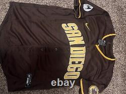 JACKSON MERRILL signed Autographed PADRES custom jersey Size Medium Rookie Star