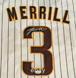 JACKSON MERRILL signed auto autographed San Diego Padres Jersey JSA