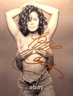 JANET JACKSON Signed Autograph 8x10 Authentic Original Signature + COA