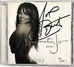 JANET JACKSON Signed Autograph CD Damita Jo JSA COA