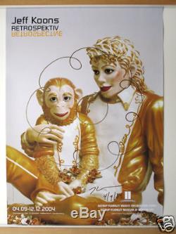 JEFF KOONS MICHAEL JACKSON SIGNED and DRAWING by KOONS