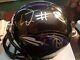 JSA COA LAMAR JACKSON and Terrence Brooks Signed Baltimore Ravens Mini Helmet