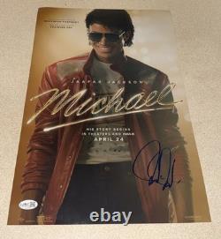 Jaafar Jackson Signed 11x17 Photo Michael JSA