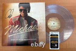 Jaafar Jackson Signed Autographed Clear Vinyl Michael Movie Soundtrack JSA COA