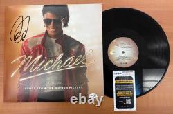 Jaafar Jackson Signed Autographed Vinyl LP Michael Movie Soundtrack JSA COA