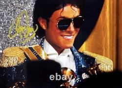 Jaafar Jackson Signed MJ Movie A4 Photo Michael Jackson Biopic Autograph Gold