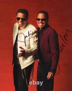 Jackie Jackson & Marlon Jackson Signed Autograph 8x10 Photo The Jackson 5