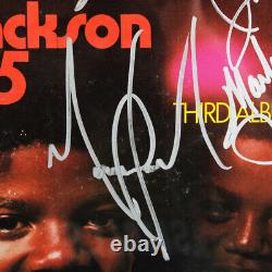 Jackson 5 Band Signed Record Album Display (5) Michael Jackson, etc. COA JSA