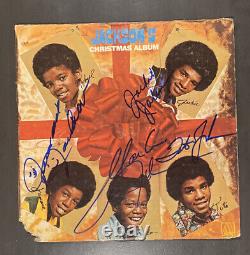 Jackson 5 Christmas Album SIGNED Autographed By Jermaine, Tito, Jackie, Marlon
