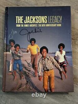 Jackson 5 Signed Book The Jacksons Legacy 50th Anniversary Book PSA Authentic