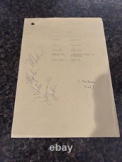 Jackson 5 Signed Call Times Sheet Michael Jackson Autograph PSA Certified Auto