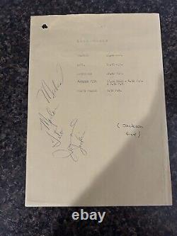 Jackson 5 Signed Call Times Sheet Michael Jackson Autograph PSA Certified Auto