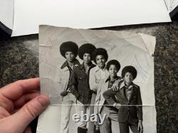 Jackson 5 Signed Photo PSA Certified Autograph Early Michael Jackson Auto Crease