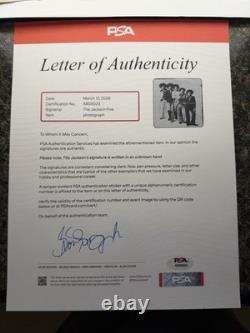 Jackson 5 Signed Photo PSA Certified Autograph Early Michael Jackson Auto Crease