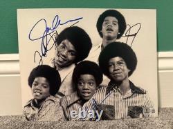 Jackson 5 signed x4 Beckett 8x10 Marlon Tito Jermaine Jackie No Michael Jackson