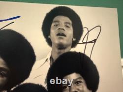 Jackson 5 signed x4 Beckett 8x10 Marlon Tito Jermaine Jackie No Michael Jackson