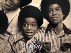 Jackson 5 signed x4 Beckett 8x10 Marlon Tito Jermaine Jackie No Michael Jackson
