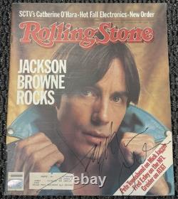 Jackson Browne Signed Autographed 1983 Rolling Stone Full Magazine PSA/DNA RARE