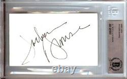Jackson Browne Signed Autographed 3X5 Index Card Legendary Rocker Beckett BGS