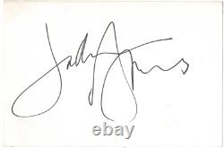 Jackson Browne signed autographed index card AMCo COA 21161