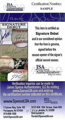 Jackson Chourio Brewers Signed Autographed Major League Baseball USA SM JSA