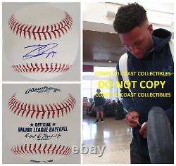 Jackson Chourio Milwaukee Brewers signed baseball COA exact proof autographed