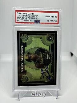 Jackson Chourio Signed Autographed 2023 Bowman Platinum New Money PSA AUTO 10