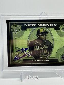 Jackson Chourio Signed Autographed 2023 Bowman Platinum New Money PSA AUTO 10