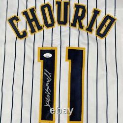 Jackson Chourio Signed Autographed Milwaukee Brewers Pro Style Jersey JSA COA