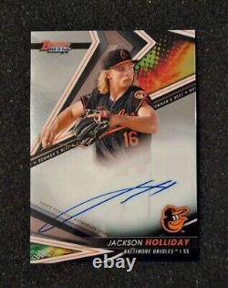 Jackson Holliday 2022 Topps Bowman's Best AUTO #B22-JH Orioles Gem Mint