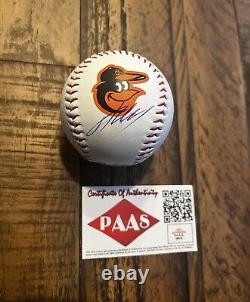 Jackson Holliday Signed Autographed Baltimore Orioles Baseball WithCOA