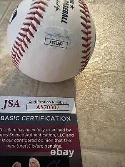 Jackson Holliday Signed Autographed Official MLB Baseball JSA COA Orioles