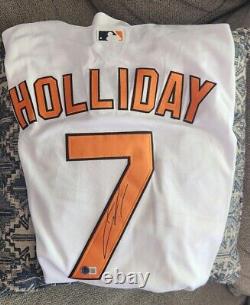 Jackson Holliday Signed Baltimore Orioles Jersey Beckett #bm76476 Proof