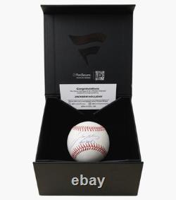 Jackson Holliday Signed Baseball Inscribed Let's Go O's Fanatics Under Wraps COA