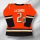 Jackson Lacombe Ducks Signed/ Autographed Custom Jersey Jsa Coa Nice