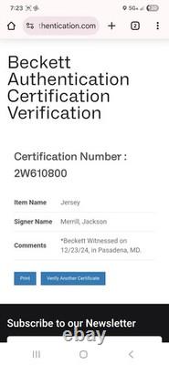 Jackson Merrill All-Star Futures Autographed Signed Jersey Beckett Certified