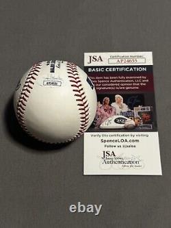 Jackson Merrill Signed Autographed Official MLB Baseball Padre MLB Debut JSA COA