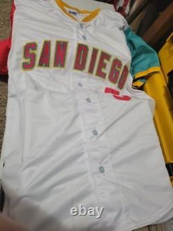 Jackson Merrill Signed Autographed Padres City Connect Jersey #3 Beckett COA