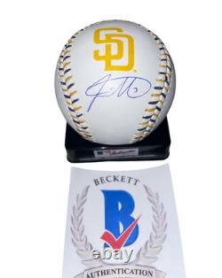 Jackson Merrill Signed Baseball San Diego Padres Autographed Auto Beckett