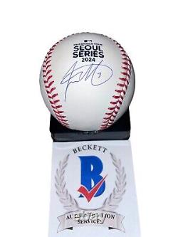 Jackson Merrill Signed Baseball Seoul Series Autographed Auto Beckett COA