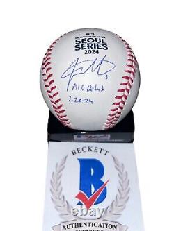 Jackson Merrill Signed Baseball Seoul Series Autographed Auto Beckett COA