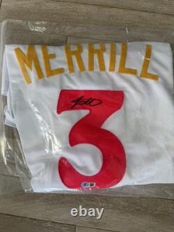 Jackson Merrill Signed City Connect Jersey Beckett COA Autographed