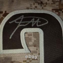 Jackson Merrill Signed Padres Nike Camo Jersey For The Marines Beckett BAS
