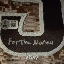 Jackson Merrill Signed Padres Nike Camo Jersey For The Marines Beckett BAS
