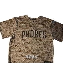 Jackson Merrill Signed Padres Nike Camo Jersey For The Marines Beckett BAS